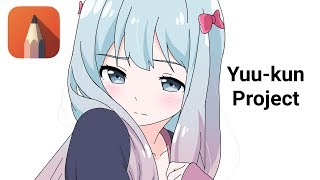 Speed Drawing Anime Sagiri using Autodesk Sketchbook Android