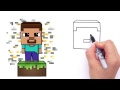 HOW TO DRAW CREPPER FROM MINECRAFT - COMO DIBUJAR MINECRAFT