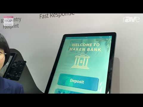 ISE 2024: MAKEN Kiosk Exhibits KH-2700 Digital Signage Kiosk for Banking, Queuing or Retail