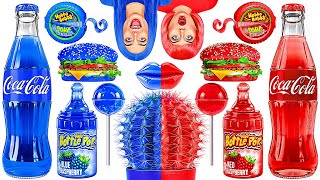 Красная еда vs Синяя еда Челлендж с Jelly DO Challenge