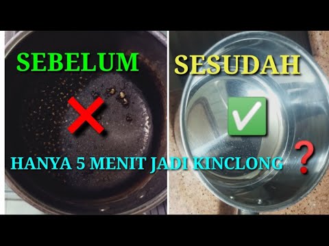 Emak-emak wajib tahu | Tips atau Cara membersihkan kerak panci yang gosong | hanya 5 menit