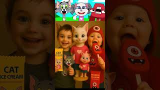 Incredibox Sprunki Oc Talking Tom Vs Talking Angela Vs Alpha Eats Ice Cream In Real Life