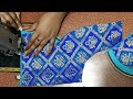 Easy patchwork blouse back neck design cutting and stitching /Blouse designs Easy patchwork blouse back neck design cutting and stitching /Blouse designs