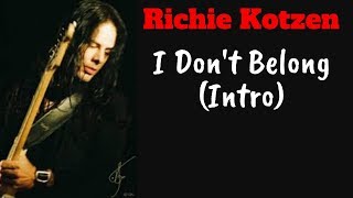 Watch Richie Kotzen I Dont Belong video