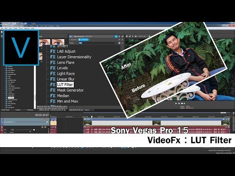 สอนการใช้งาน VideoFX : Lut Filter ใน Sony Vegas Pro 15
