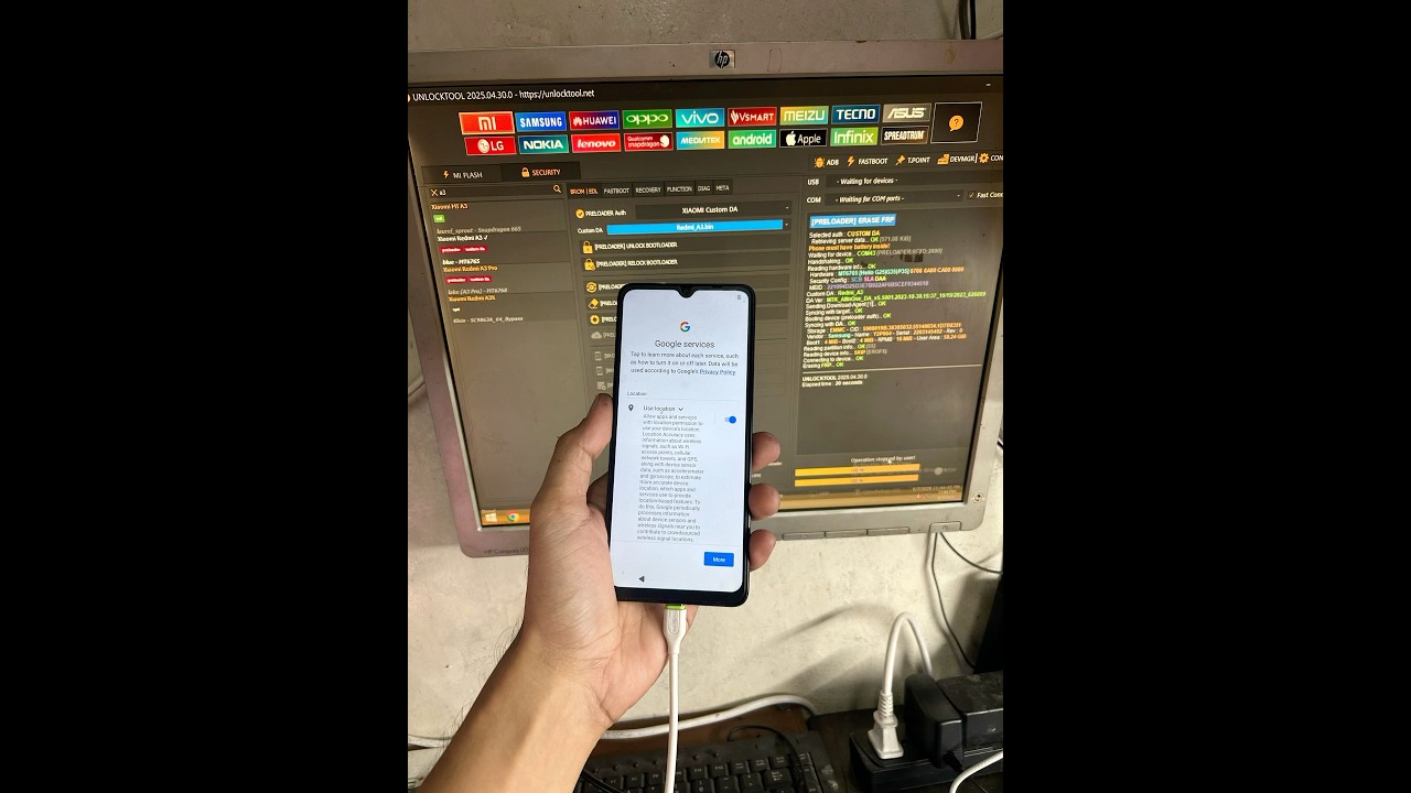 Xiaomi redmi A3 auto recovery mode / frp lock google Xiaomi redmi A3 auto recovery mode / frp lock google