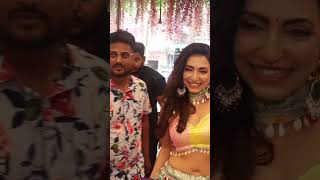 Welcome Entry Celebrity Guest Famous Tv Actress Navina Bole Ji.