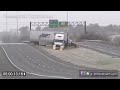 HD Tractor-trailer wreck and Texas icy slides caught on camera - January 24, 2014