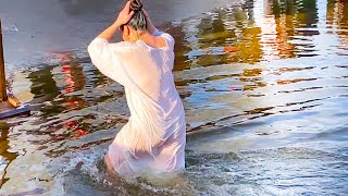 Bathing In Ice Water Swimming Winter Epiphany Bathing