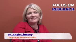 Focus on Research: Dr  Angie Lindsey