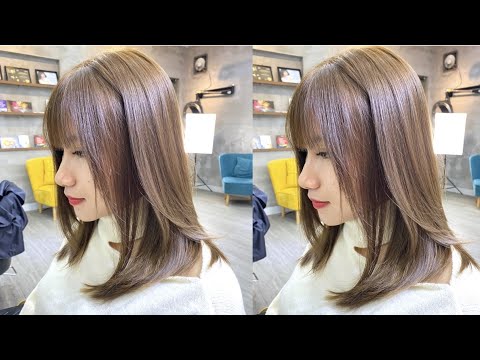 Nhuộm mầu nâu Tây cho HotGirl siêu đẹp ! LinhBlack Hairsalon