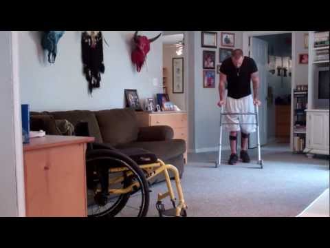 paraplegic standing and walking with kfo's