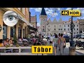 4k walk outside of Prague: Tábor is an Incredible city in the Czech Republic 🇨🇿 HDR ASMR