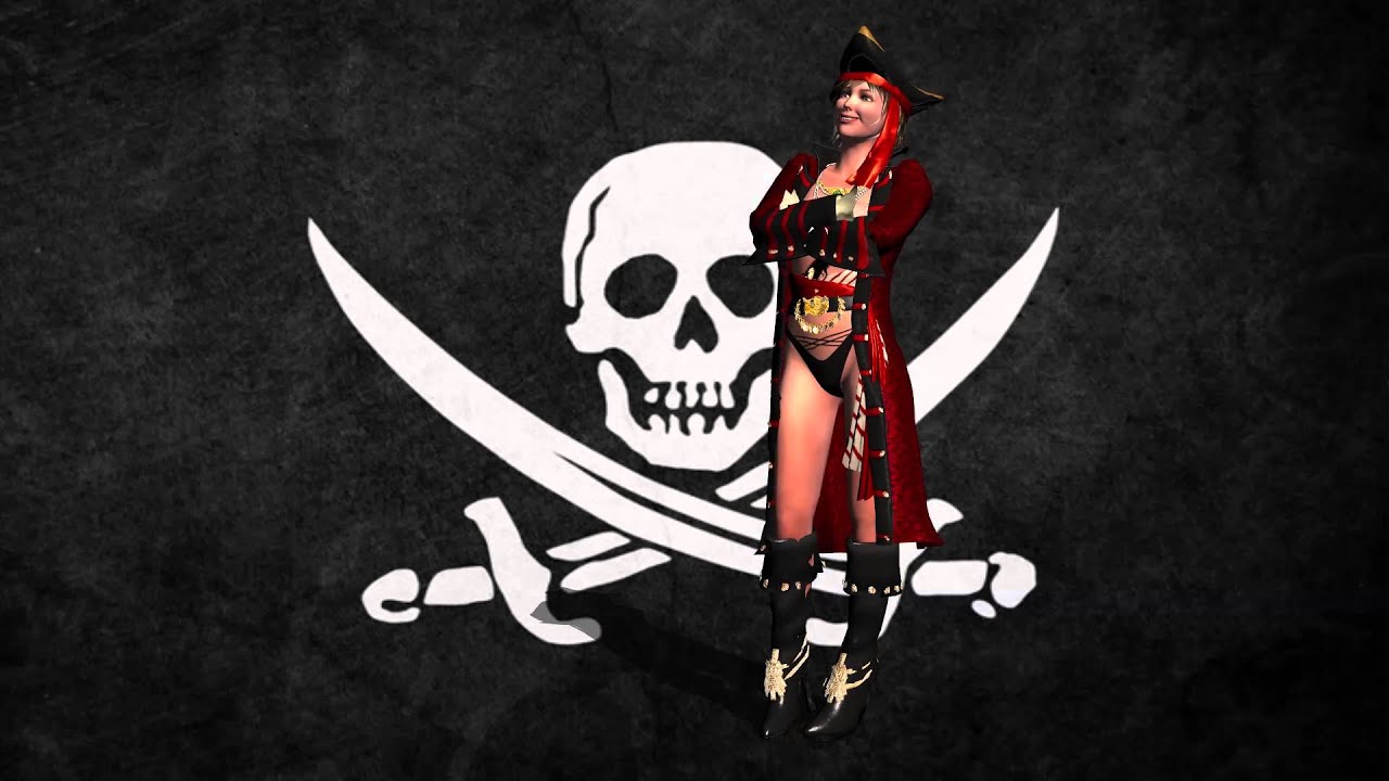 Классная попа пиратки