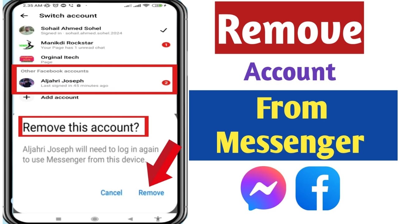 How To Remove Account From Facebook Messenger How To Remove Account From Facebook Messenger