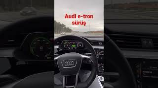 Audi e-tron sürüş su. Çok hızlı, konforlu ve sessiz. @AudiTurkiye #audi #audietr