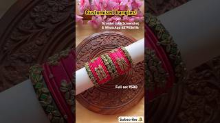 Silk Thread Bangles Designs Full Set 580