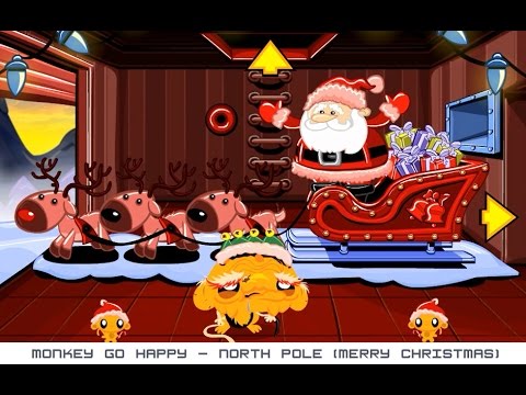 Monkey Go Happy North Pole - walkthrough - YouTube