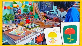Lots of Painting, Embroidery + Mental Health Talk part 2 👁👄👁