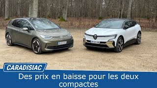 Comparatif - Renault Megane E tech vs Volkswagen ID3 : quelle compacte électriqu