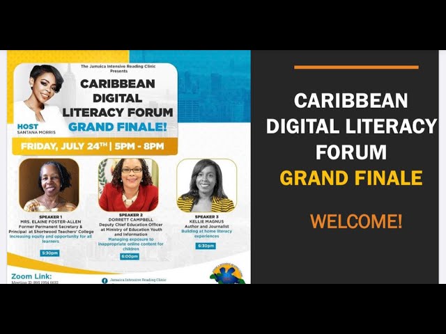 Caribbean Digital Literacy Forum Series 6 with Kellie Magnus and Host Santana Morris