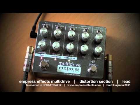 Empress Effects MULTIDRIVE: DISTORTION component only demo. Telecaster to HIWATT SA212.