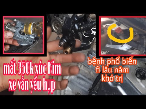 Xe fi RSX khó nổ mất galenty buổi sáng Yếu hụp khó trị/ Honda Fi
