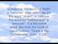Faith and Faithfulness