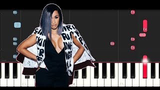 Cardi B ft Migos - Drip (Piano Tutorial)