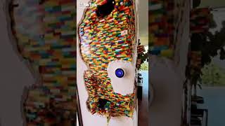 Amazing Lego Wall Installation