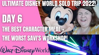 Topolino's Terrace Character Meal | Savi's Workshop | Disney Outlet | Disney Solo Vlog 2022 | Day 6