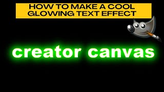 How To Make A Cool Glowing Text Effect In Gimp