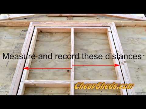 Installing Shed Door Hardware - How to Build a Generator Enclosure