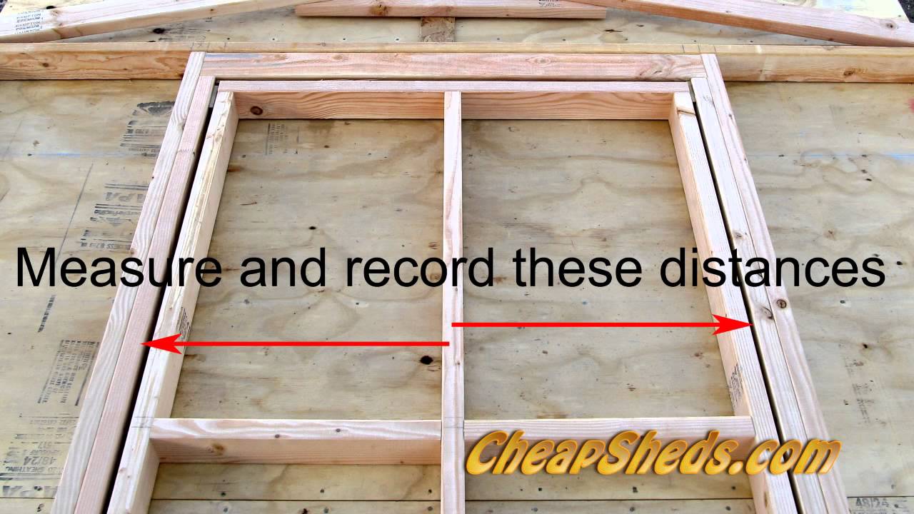 How To Build A Shed Door - YouTube
