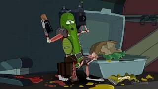 RICK AND MORTY---PICKLE RICK VS JAGUAR IN A BATTLE TO THE DEATH AT THE RUSSIAN E