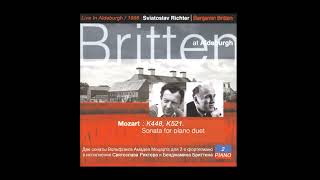 Moцарт. Sonata For Piano Duet - K448, 521 (S.richter - B.britten. Live In Aldeburgh, 19 June 1966)