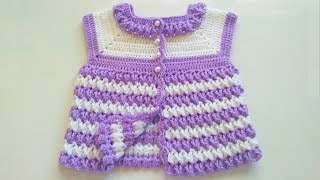 AŞIRI KOLAY TIĞ İŞİ YELEK MODELİ ~EASY CROCHET VEST