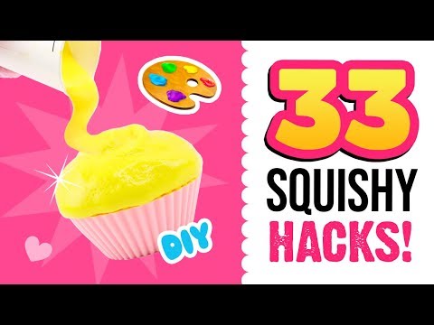 33 AWESOME SQUISHY HACKS!!! Everything You Need To Know About Squishy Makeovers & More