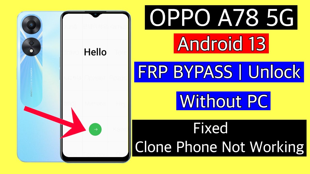 Oppo A78 5G Frp Bypass Without Pc/Unlock google account Oppo A78 5G Frp Bypass Without Pc/Unlock google account