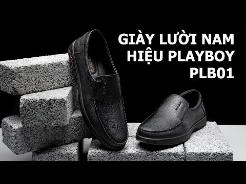 Giày lười nam hàng hiệu da thật 100% PLB01