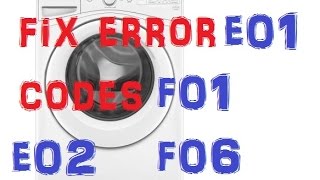 Maytag Maxima Error Codes E02 F08 Fix Repair (mhw6000xw ...