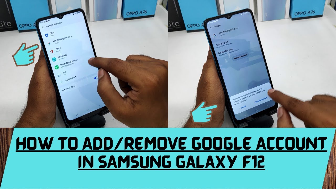 How to Remove Account in Samsung Galaxy F12| Samsung How to Remove Account in Samsung Galaxy F12| Samsung