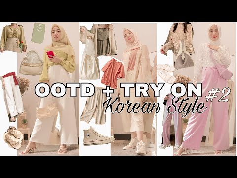 SHOPEE HAUL + TRY ON OUTFIT KOREA #2 - YouTube