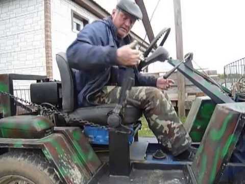 Механический подъемник на минитрактор