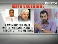 NDTV exclusive: Did Law Minister water down CBI report on coal scam?