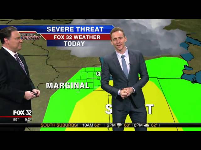 Tom Hiddleston Does The Weather - Video