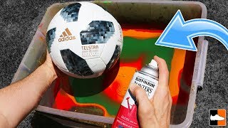 How To Hydro Dip a Football! (Soccer Ball) ??