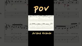 Guitar Tab 기타 타브 악보Part. 2 Pov - Ariana Grande 아리아나 그란데