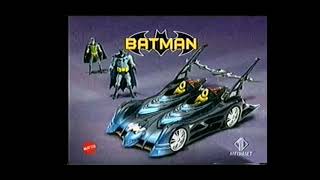 Italian Mattel Batman 2004 Batmobile And Giant Figure Toy Commercial