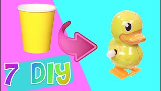 JUGUETES RECICLADOS fáciles de hacer para niños 100% nuevos 🦄 manualidad experimentos papel cartón